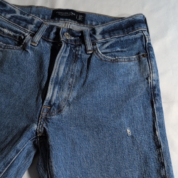 Abercrombie & Fitch Blue Straight Leg Jeans - Picture 6 of 11